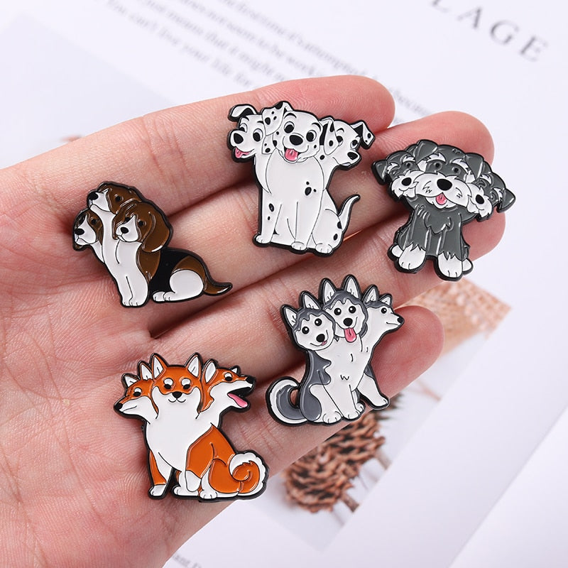 Pins Chiens Chiots Trop Mignons - Pins Badges Kawaii