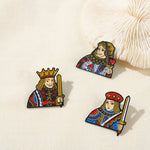 Pins Vintage Roi, Reine, Valet - Pins Original créatifs artistique