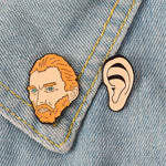 Duo de Pins Van Gogh et son Oreille - Pins original pas cher
