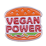 Pins Vintage Burger Vegan - Pins Burger King Meme - Pins détournement humoristique