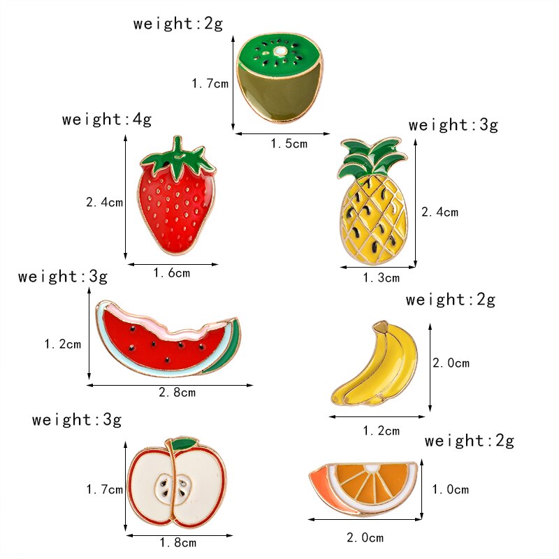 Pins fruits Coloré Kawaii Pins pas cher et original